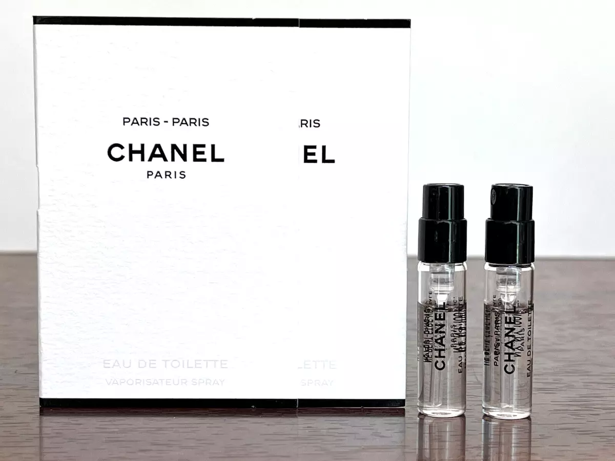 2x CHANEL PARIS PARIS 0.05oz / 1.5ml Ea EDT Spray Perfume Samples NEW 2022