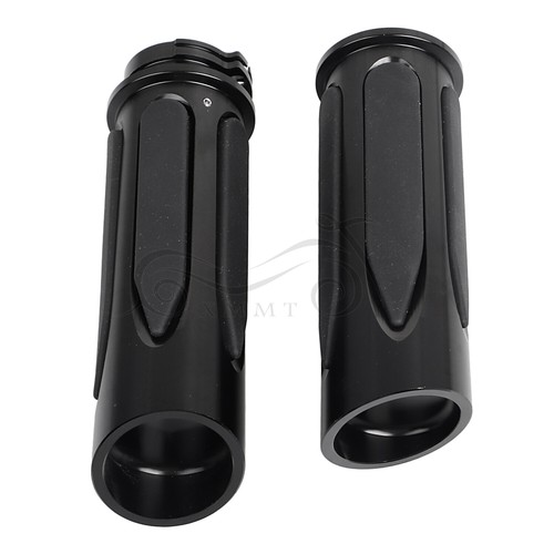 Black 1" Handlebar Hand Grips Fit For Harley Sportster 883 Softail Standard FXST - Picture 11 of 16