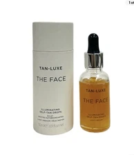 NIP Tan Luxe The Face Illuminating Self Tan Drops Light / Medium 30 ml /1.01 oz