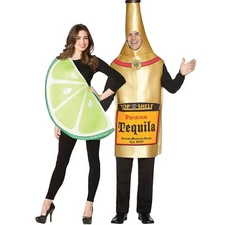 Tequila Bottle & Lime Slice Couple Costume - Rasta Imposta