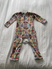 Molo Girls Designer Babygrow Sleepsuit Size 86 18 Months Owl Squirrel Blue Pink