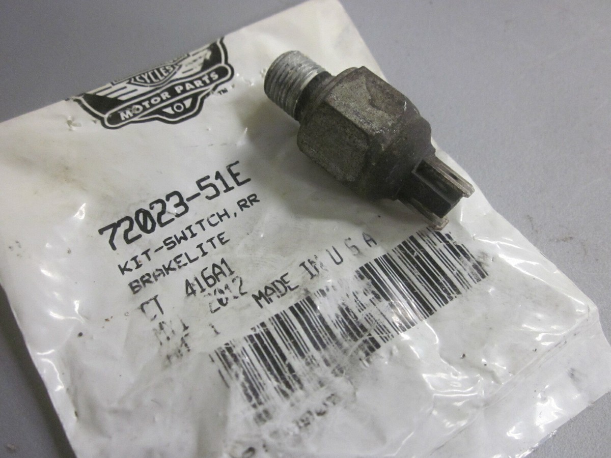 Interrupteur De Frein Harley Davidson - Bouton Poussoir Jaune Compatible Touring 2003-2014 Et Modèles FX