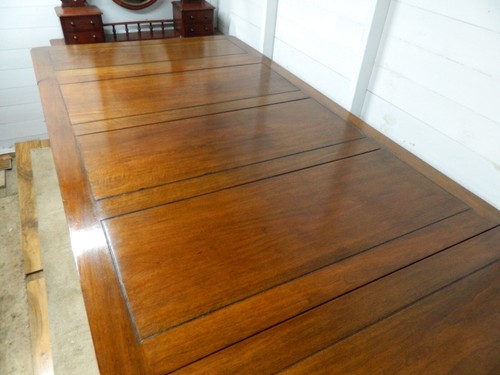 Solid Walnut Edwardian Extending Draw Leaf Table - Picture 9 of 13