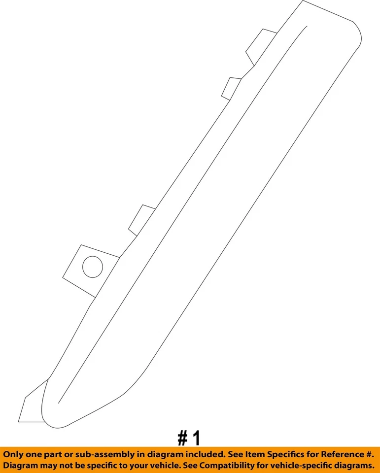 FORD OEM 15-23 Corsair Side Marker Lamps-Side Marker Lamp EJ7Z15A201B - Image 2 of 2