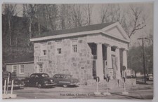 Connecticut Postcard Early 1900s Original Rare Chester Post Office Cars
