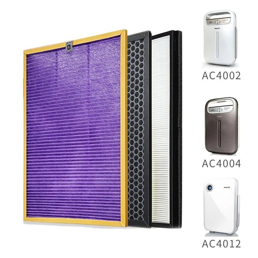 3pcs AC4121 AC4123 AC4124 Air Purifier Filters for Philips AC4002