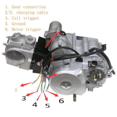 125cc Engine Motor with Reverse for Go Kart Cart ATV Quads Dune Buggy TRX90X ATC