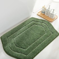 Soft Bathroom Rug Set with Anti-Slip Base