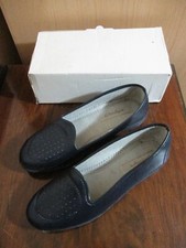 New in Box Women's Shoefayre Navy Blue Casual Flat Shoes UK 7 Low Heel