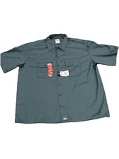 Dickies Original Fit Work Shirt Mens 2XL Short Sleeve Dark Teal NWT D15740LN
