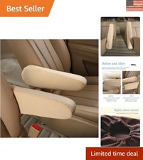 Beige Stretch Woven Armrest Covers - Durable Protectors For Cars And Vans Beige Stretch Woven Armrest Covers - Durable Protectors For Cars And Vans