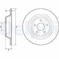 2X Bremsscheibe Delphi BG4703C FüR Mondeo Ford CF CD CE 5 Turnier Ecoboost Tdci
