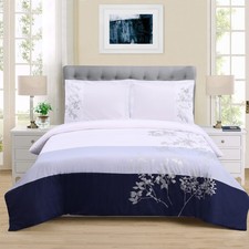 100 Cotton Duvet Cover Set, Soft 3-Piece Duvet Set, Includes 1 Duvet Cover w...