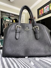 Kate Spade Satchel Patterson Dome Black