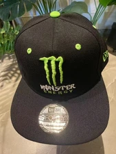 Monster Energy Men's Embroidered Flat Brim Casual Adjustable Baseball Hat Cap
