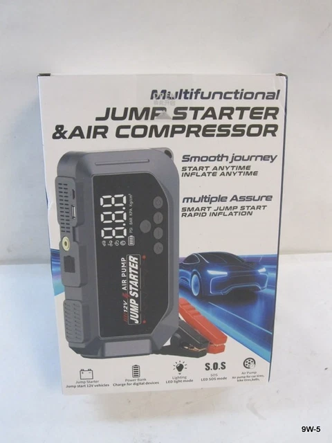 Multifunctional Jump Starter & Air Compressor 2000A 12V
