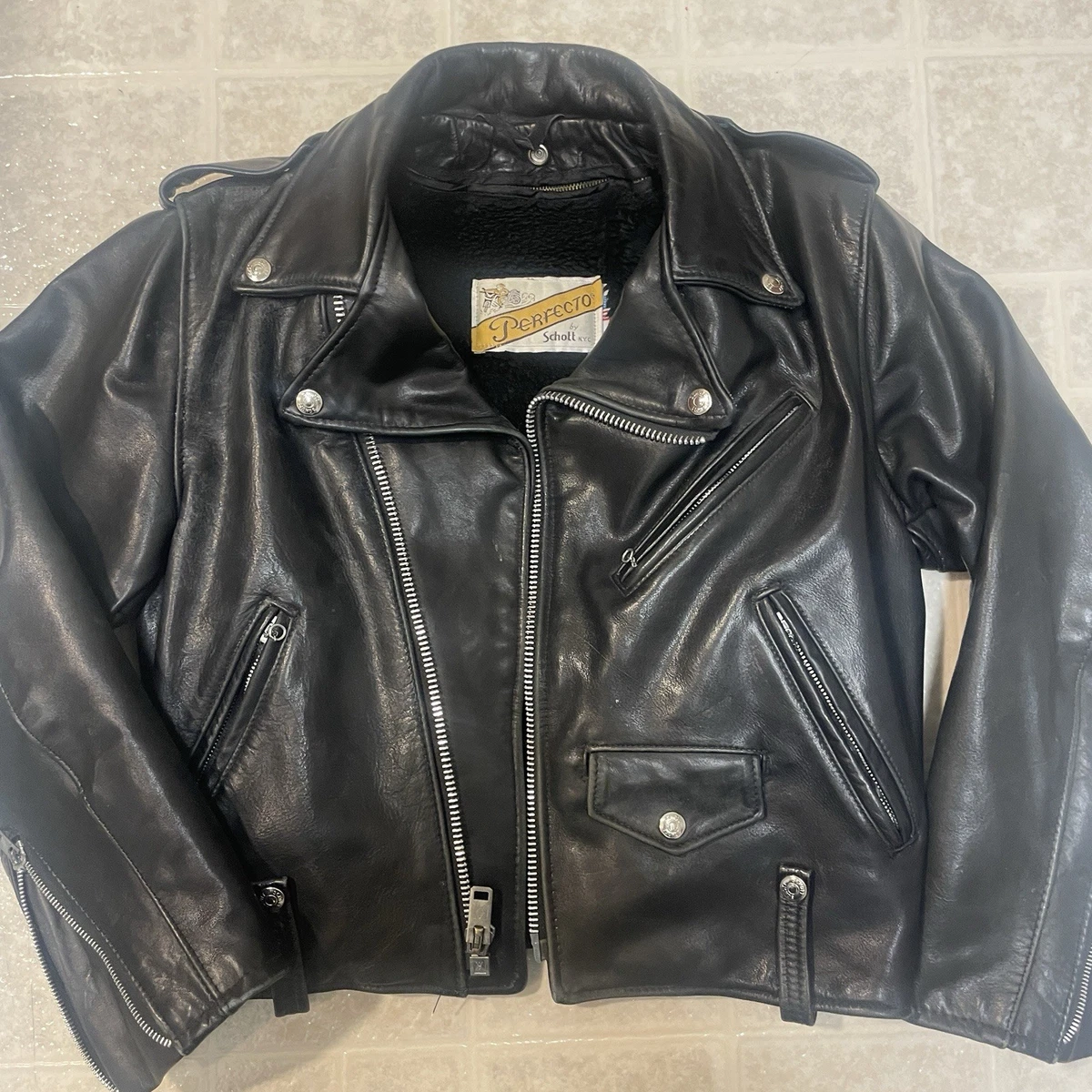 vintage schott motorcycle jacket products for sale | eBay