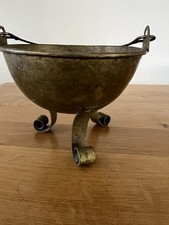 Vintage Brass Cauldron Witches Cauldron Altarpiece Pagan Altar Occult Ritual