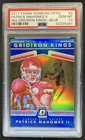 2017 Donruss Optic Patrick Mahomes II Rookie Gridiron Kings Blue RC #/149 PSA 10