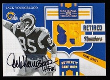 2009 National Treasures Retired Numbers Jack Youngblood Auto Dual Game Patch 2/3
