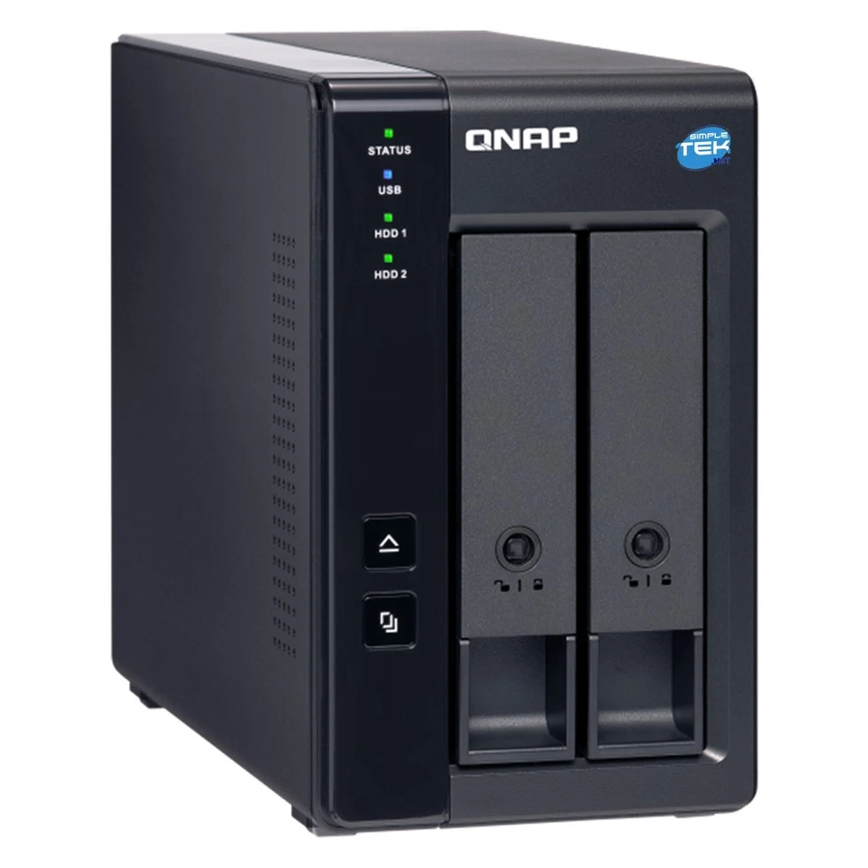 Qnap TR-002 DAS Storage 2-Bay HDD 1.5TB (2x750GB) RAID Slot Double Refurbished - Image 2 of 4