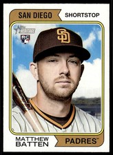 2023 Topps Heritage Matthew Batten Rookie San Diego Padres #154