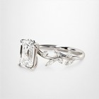 Emerald Cut Diamond Ring 14k White Gold IGI Lab Grown 2.30 Carat   E F VVS  — photo 8