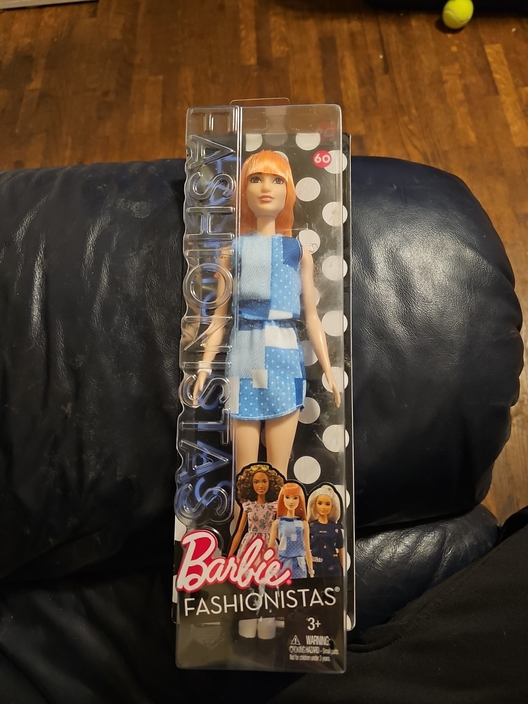Barbie Fashionistas Asian Doll # 60 Patchwork Denim Orange Hair PACKAGE WEAR