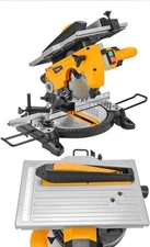8-1/4-Inch 2-in-1 Compound Miter Saw & Table Saw – 10A Dual-Function Power Tool 