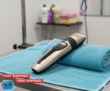 PET CLIPPERS Professional Heavy Duty Trimmer Thick Hair Dog Grooming Kit