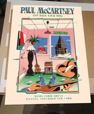 NEW!! Paul McCartney Nov 2-3 2025 State Farm Arena Atlanta GA reprint Poster
