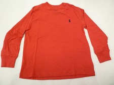Image of Ralph Lauren Polo Boys T Shirt Top V-Neck L/S Age 4 Years Red - RL 5 - New
