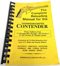 Vintage Thompson Center Contender Il Manuale di Ricarica Completo Copyright 1992