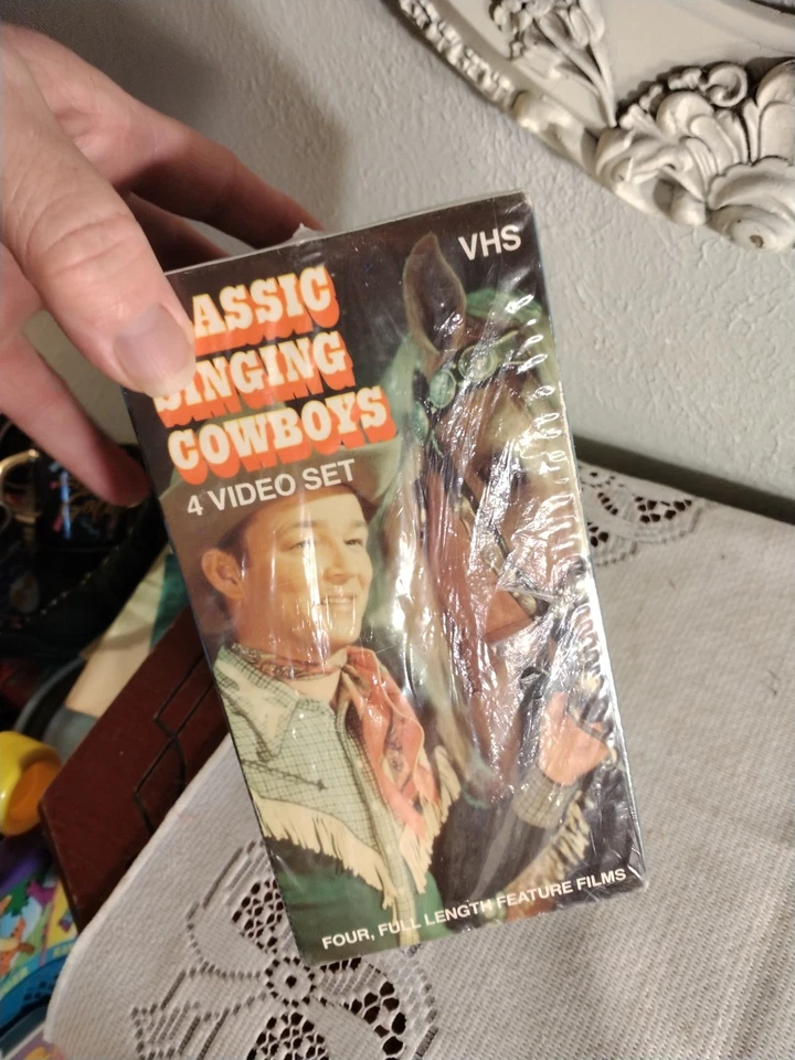 4 VHS Movie Format Set Singing Cowboys Mint Sealed Gene Autry Roy Rogers - Image 2 of 4