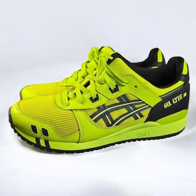 ASICS Gel Lyte III Running Sneakers Men Size 8.5 (Woman 9) 1201A052 Lime Zest