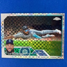 JP Crawford 2023 Topps Chrome X-Fractor #156 MLB Seattle Mariners