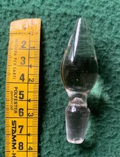 TAPPO DI PICCOLA BOTTIGLIA / FLACONE IN VETRO CRISTALLO VINTAGE