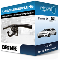 Brink AnhäNgekupplung Abnehmbar Passend für Seat Ibiza Fliessheck 05.2017-Jetzt