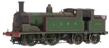 R3204 Hornby OO Class M7 0-4-4T 245 in LSWR Green - TMC Weathered