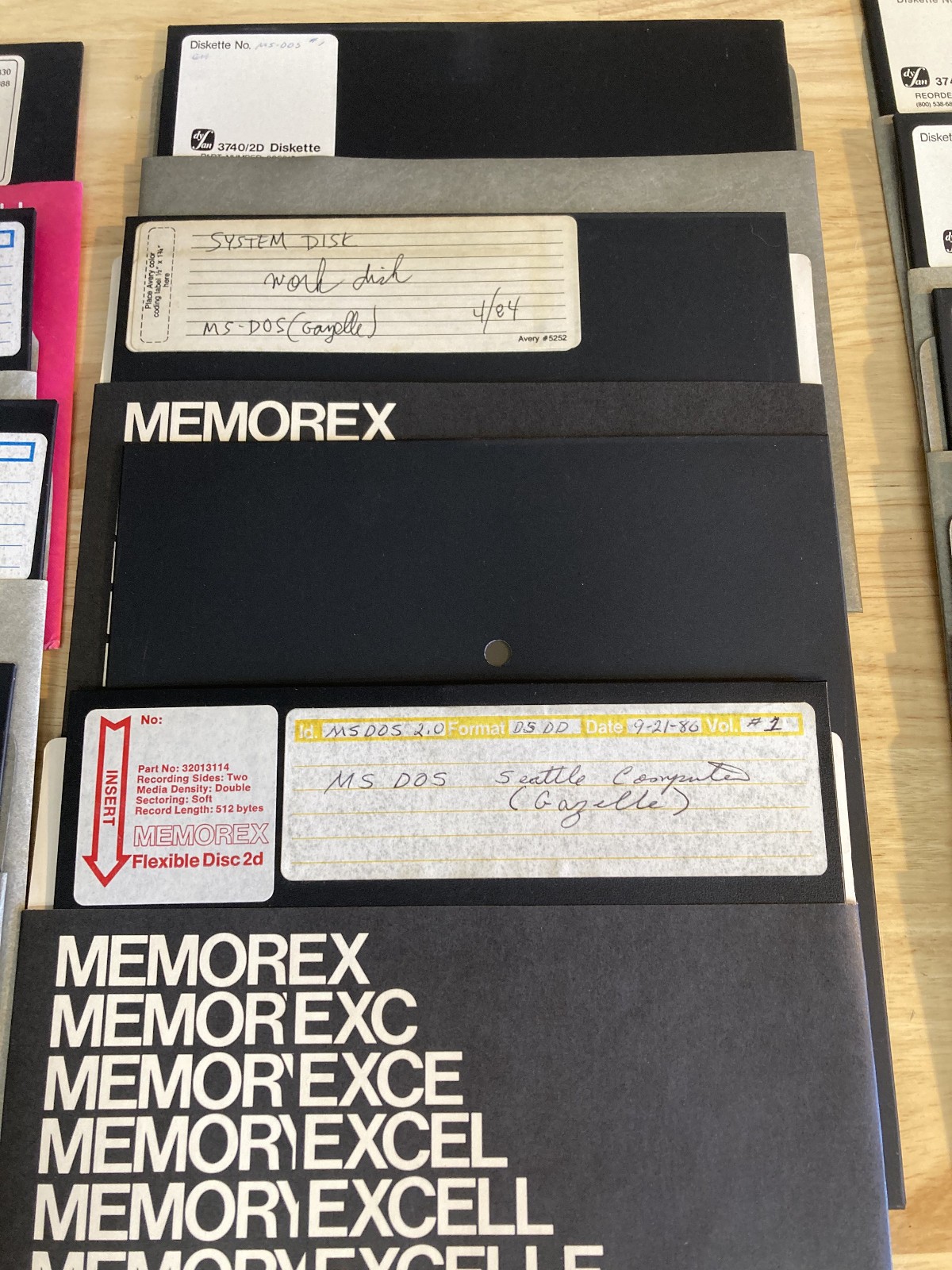 Digital Research CP/M 86 Seattle Computer Gazelle System Master Lot of 13 8 inch