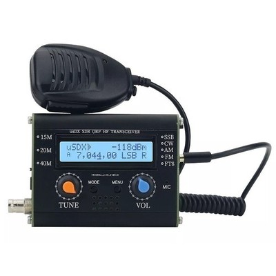 USDX HF-Transceiver SDR QRP QCX-SSB zu SSB 3-Band 5W All Mode & Handmikrofon