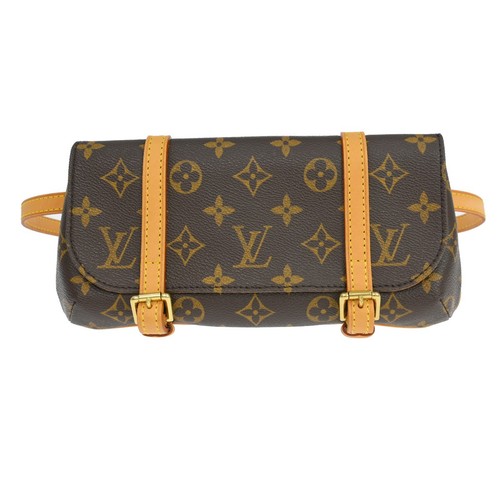 Best04/ LOUIS VUITTON MONOGRAM POCHETTE MARELLE BELT M51159 MI1024 NQ08068