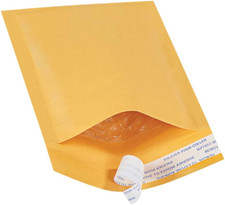 4 X 8" Kraft Bubble Mailers 500-Pack - Brown Padded Envelopes, Self-Seal Shipp