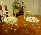 Boyd's Collection Style Small Wire/ Iron Garden Set- 5 1/4" Table & Two Chairs — photo 7