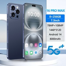 I16 Pro Max Android 14 7.3-inch 4G 8 256GB Global Unlocked Smartphone
