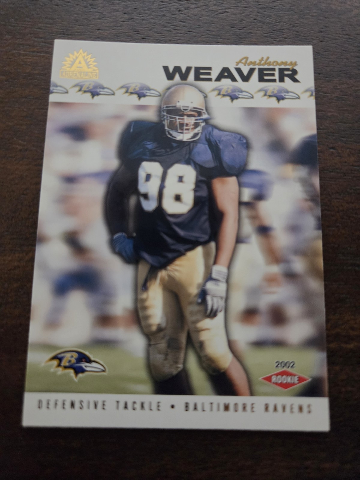 2002 Pacific Adrenaline - Anthony Weaver #27 (RC)