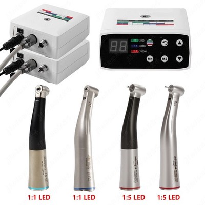 ABDENT Dental LED Brushless Electric Micro Motor 1:1/1:5 Increasing Handpiece