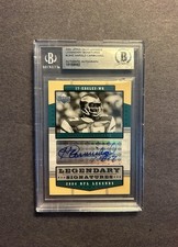 2004 UD Legends H.Carmichael signed.PHI Eagles Auto.BAS/UD Dual Cert Autograph