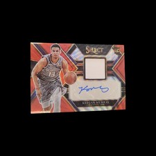 2022-23 Panini Select Keegan Murray RPA Red Rookie Jersey Auto Kings