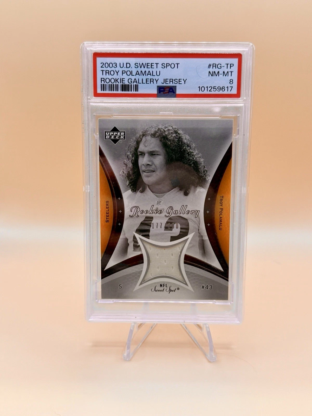 Troy Polamalu Upper Deck Sweet Spot Rookie Gallery Jersey #RGTP Base